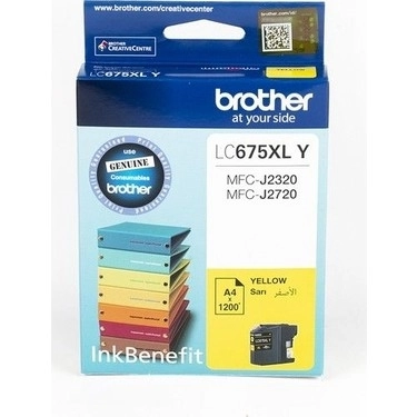 Brother LC675XL Y Sarı (Yellow) Orijinal Mürekkep Kartuşu - 1.200 Sayfa