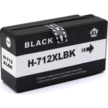 Hp 712-3ED70A Siyah Muadil Kartuş