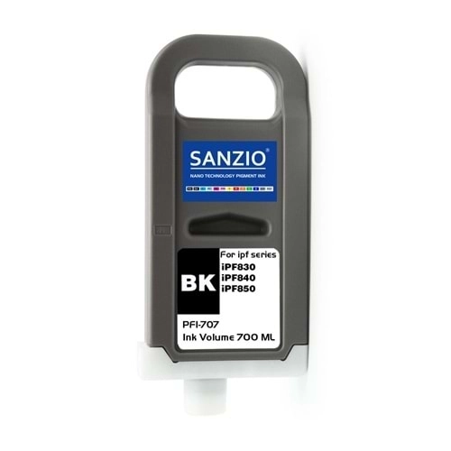 Canon PFI-707BK Siyah Muadil Kartuş