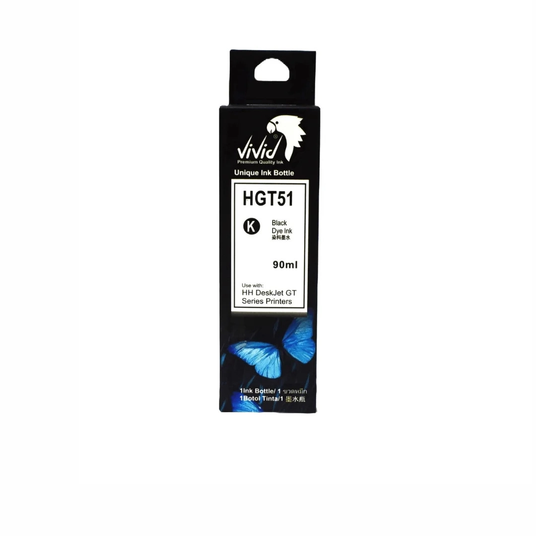 HP GT51XL Muadil Siyah Mürekkep- 90ml – VİVİD