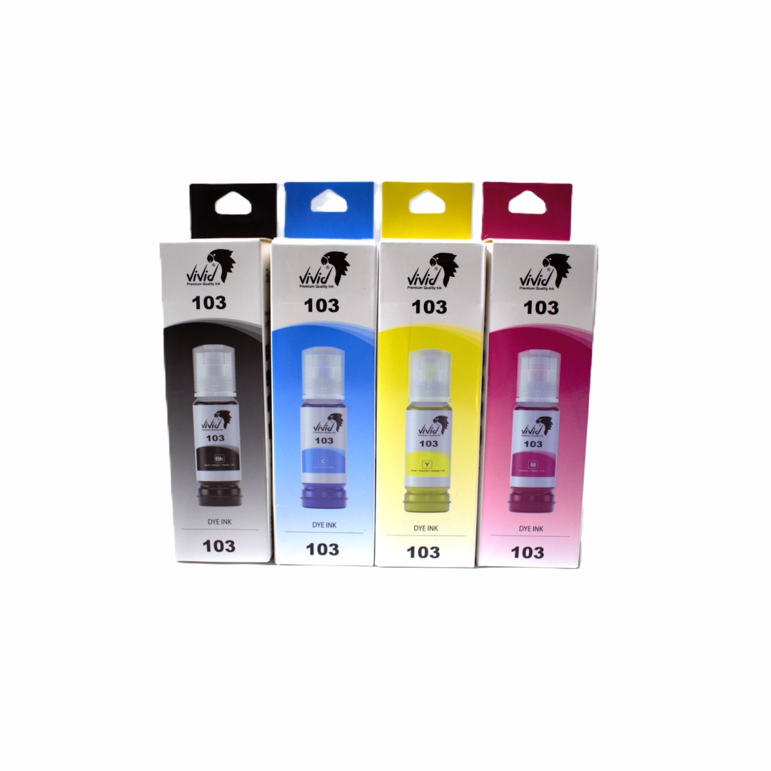 Epson 103 Muadil Mürekkep Seti (Tüm Renkler)