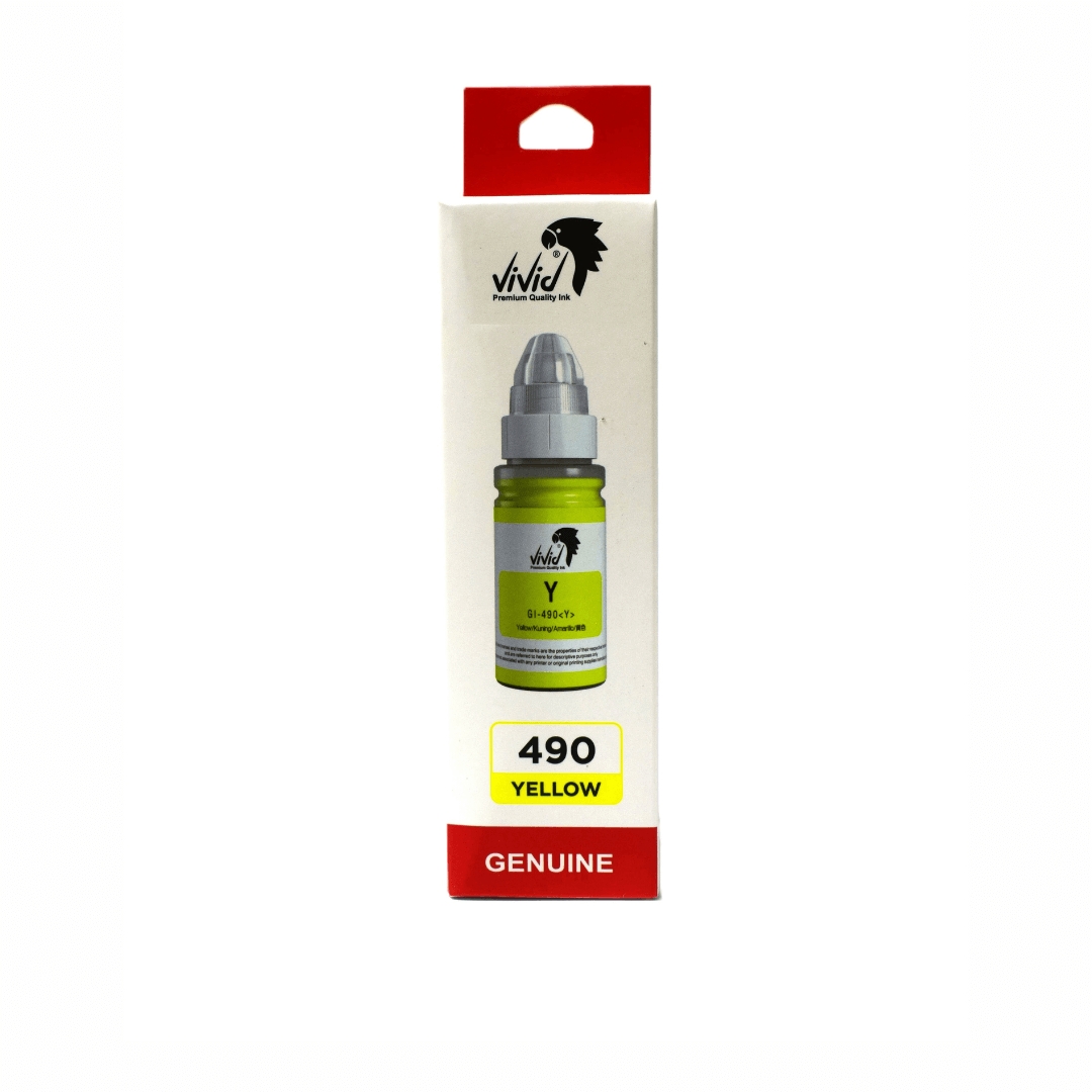 Canon 490 Sarı Muadil Mürekkep – 70 ml – VİVİD