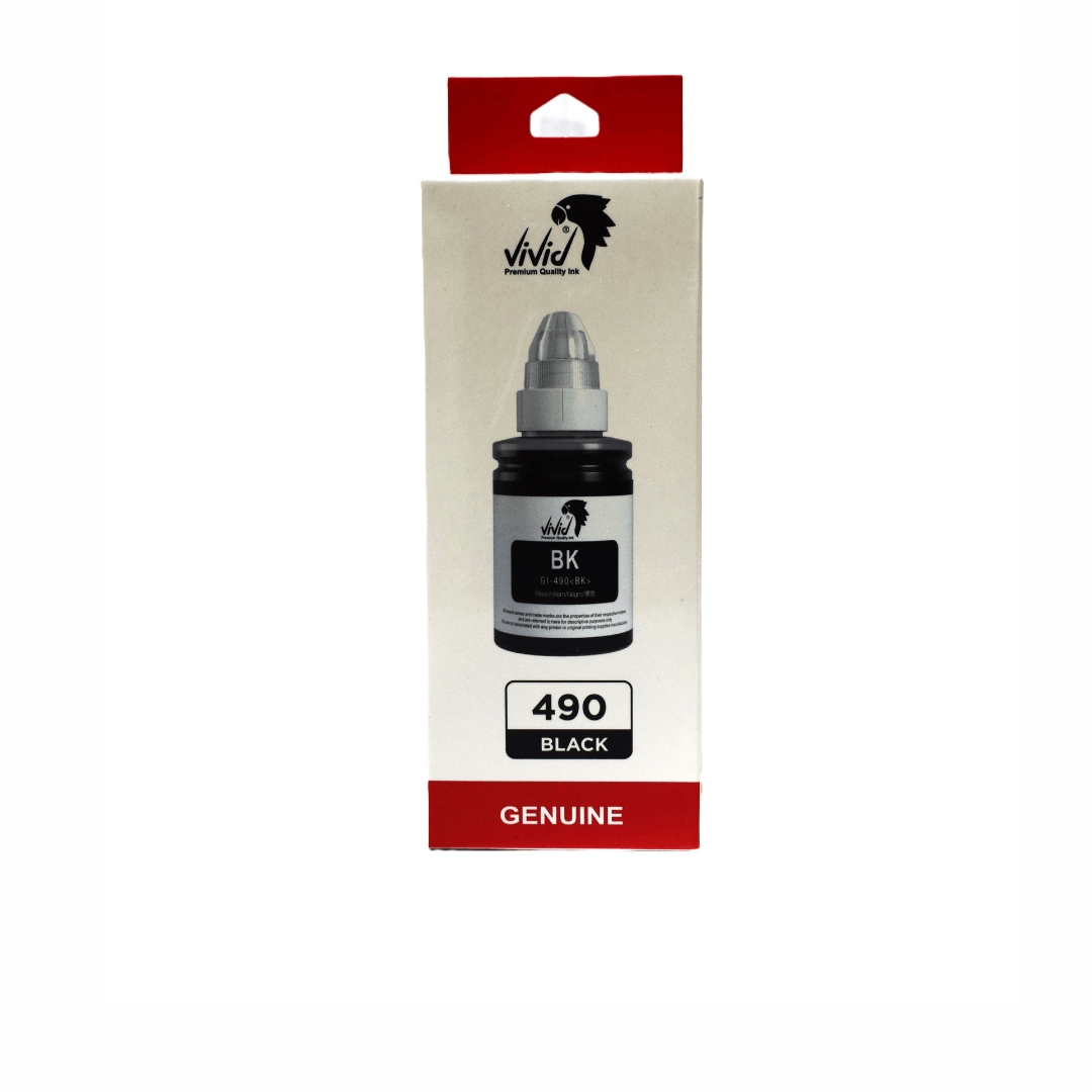 Canon 490 Siyah Muadil Mürekkep – 135 ml – VİVİD