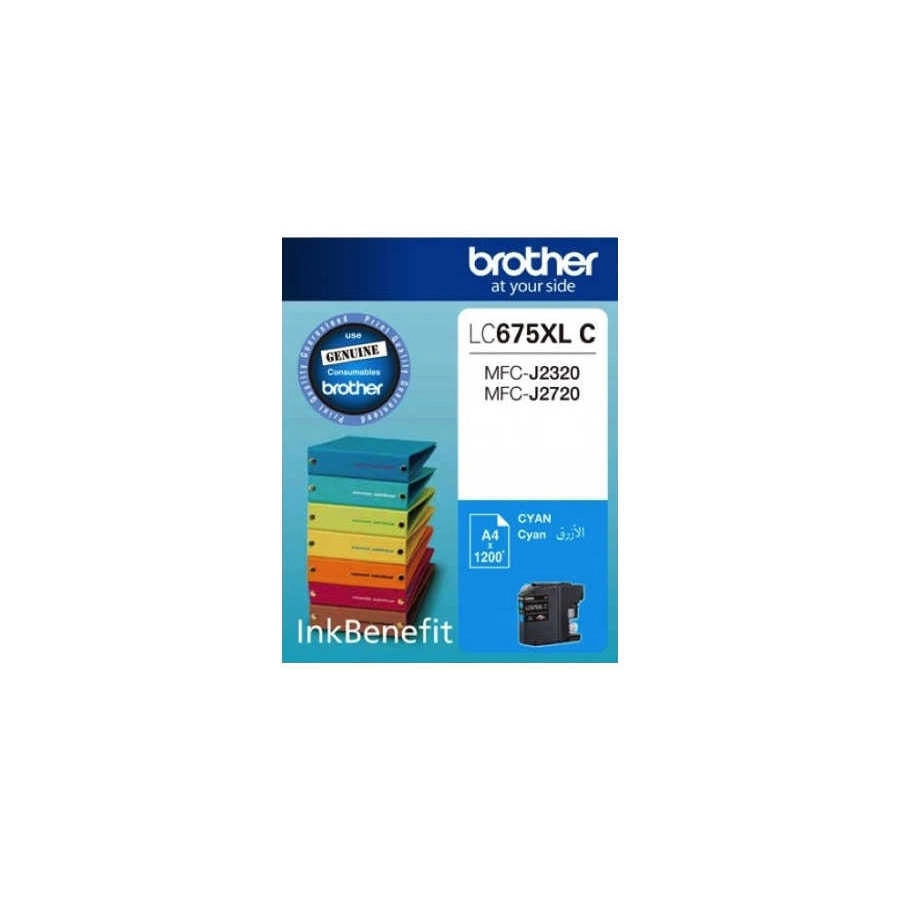 Brother LC675XL C Mavi (Cyan) Orijinal Mürekkep Kartuşu - 1.200 Sayfa