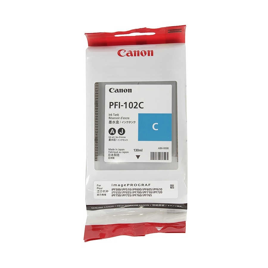 Canon PFI-102C/0896B001 Mavi Muadil Kartuş