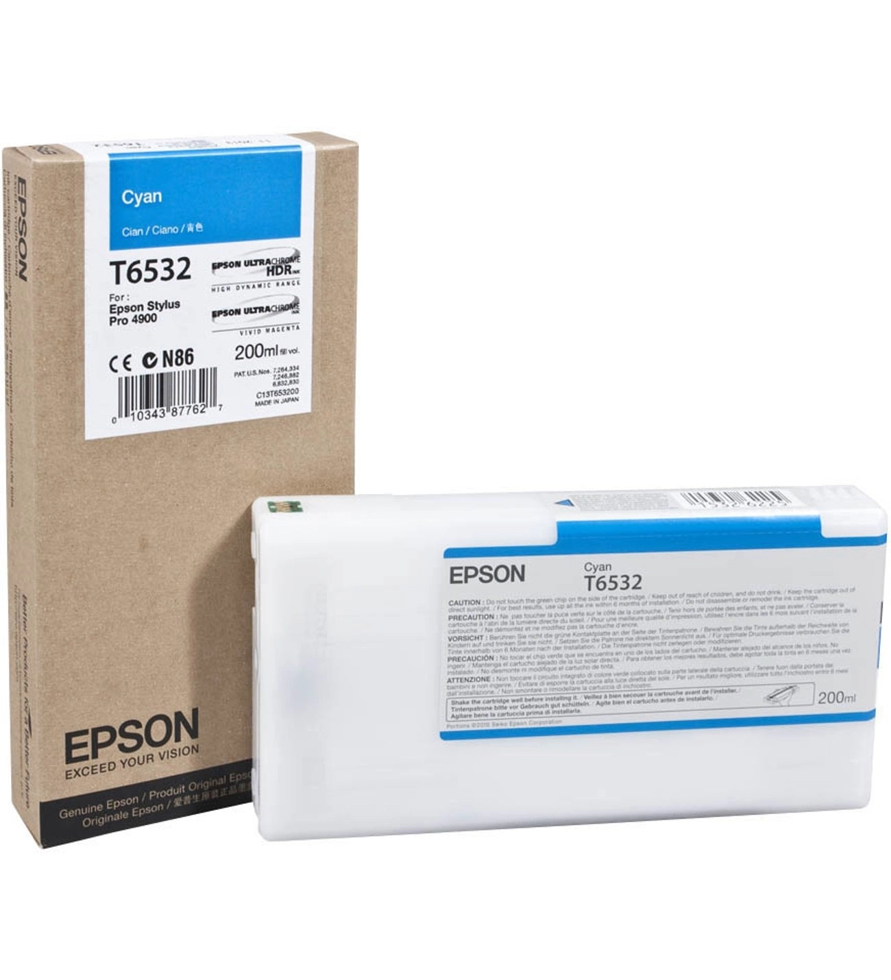 Epson T6532-C13T653200 Mavi Muadil Kartuş