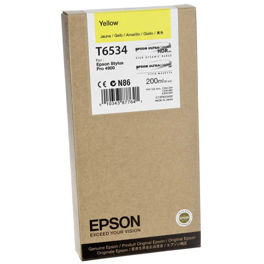 Epson T6534-C13T653400 Sarı Muadil Kartuş