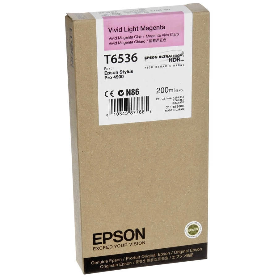 Epson T6536-C13T653600 Açık Kırmızı Muadil Kartuş
