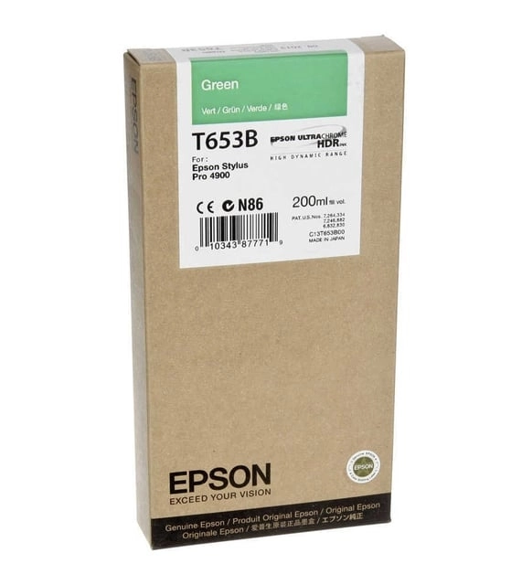 Epson T653B-C13T653B00 Yeşil Muadil Kartuş