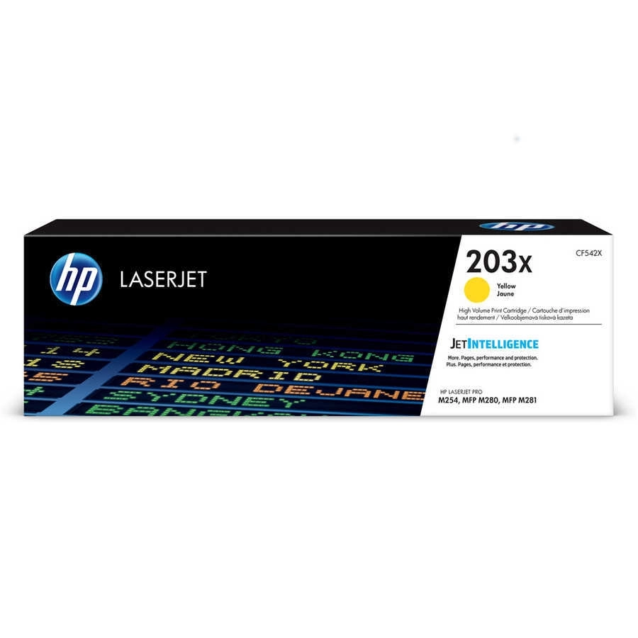 HP 203X CF542X Sarı Yüksek Kapasiteli Orijinal Toner