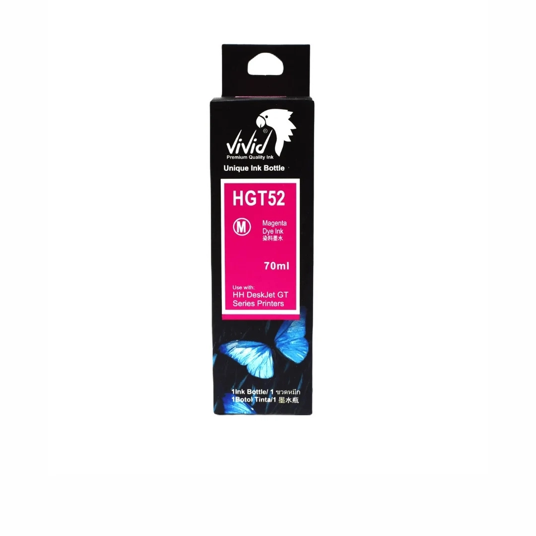 HP GT52 Muadil Kırmızı Mürekkep – 70ml – VİVİD