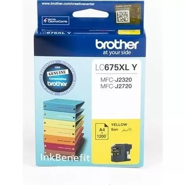 Brother LC675XL Y Sarı (Yellow) Orijinal Mürekkep Kartuşu - 1.200 Sayfa