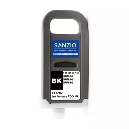 Canon PFI-707BK Siyah Muadil Kartuş
