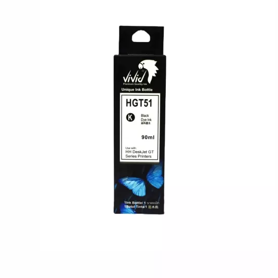 HP GT51XL Muadil Siyah Mürekkep- 90ml – VİVİD