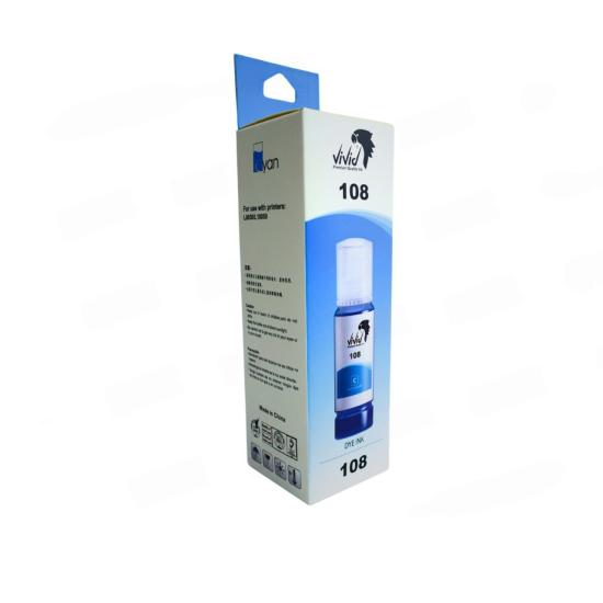 Epson 108 Mavi Mürekkep 70ml — Vivid Muadil | TonerJet