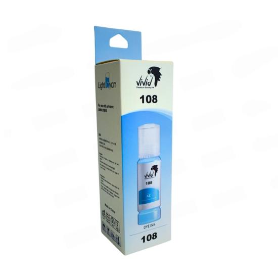 Epson 108 Muadil Açık Mavi Mürekkep — Canlı Renkler | TonerJet