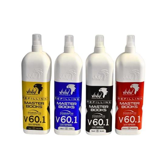 Epson Vivid 61.2 Pigment Mürekkep Seti 4×1 Litre — Profesyonel Baskı | TonerJet