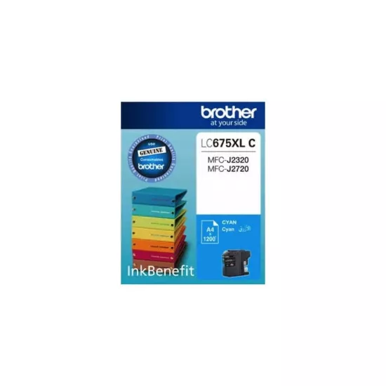 Brother LC675XL C Mavi (Cyan) Orijinal Mürekkep Kartuşu - 1.200 Sayfa