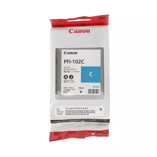 Canon PFI-102C/0896B001 Mavi Muadil Kartuş