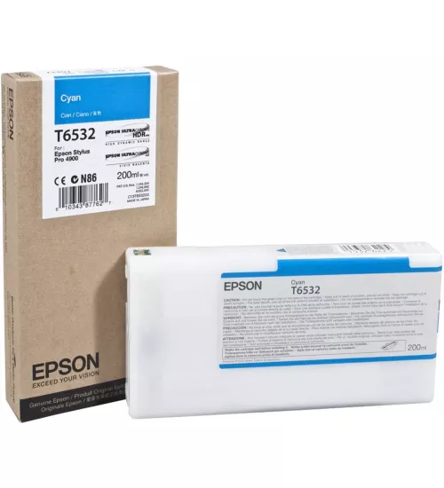 Epson T6532-C13T653200 Mavi Muadil Kartuş
