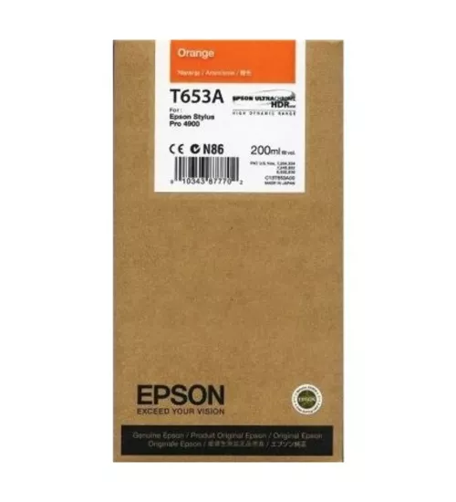 Epson T653A-C13T653A00 Turuncu Muadil Kartuş