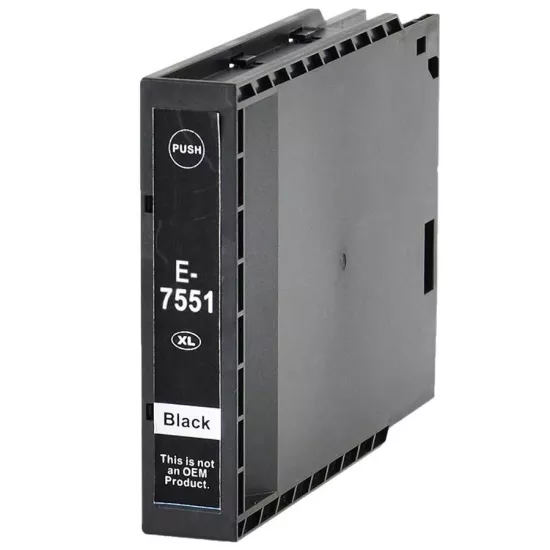 Epson T7551 Siyah Muadil Kartuş Yüksek Kapasiteli