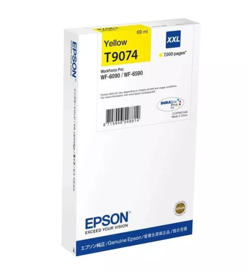 Epson T9074-C13T907440 Sarı Muadil Kartuş Yüksek Kapasiteli