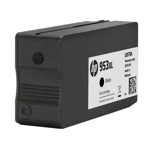 HP 953XL Yüksek Kapasiteli Siyah Orjinal Mürekkep Kartuşu L0S70AE