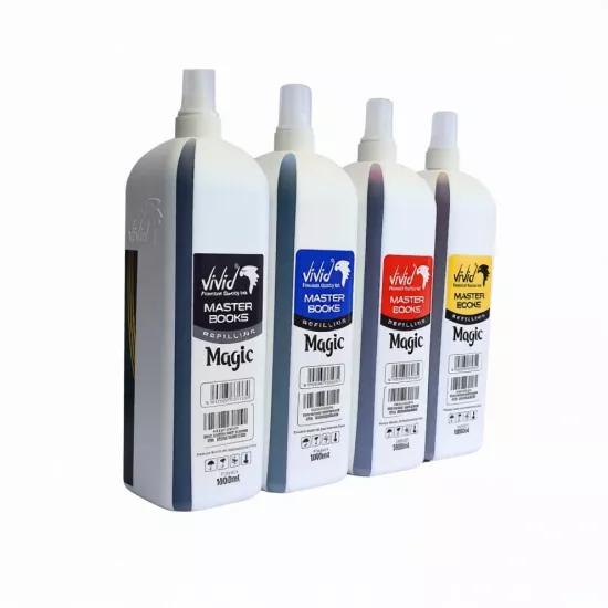 Hp Vivid Magic Dye Mürekkep Seti 4×1 Litre