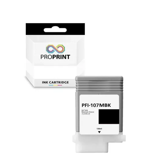 Canon PFI-107MBK Mat Siyah Muadil Kartuş