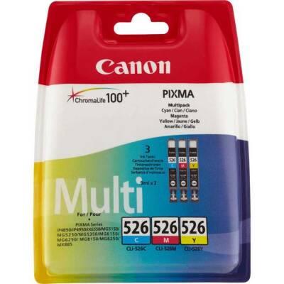 Canon CLI-526 Orjinal Mavi/Kırmızı/Sarı 3’lü Multipack