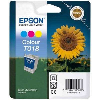 Epson T018-C13T01840120 Renkli Orjinal Kartuş