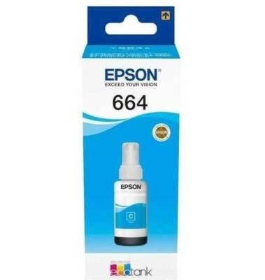 Epson 664 T6642 C13T66424A Mavi Orijinal Şişe Mürekkep