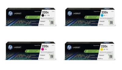 HP 220X (W2200X - W2201X - W2202X - W2203X) Yüksek Kapasiteli Orjinal Toner Seti