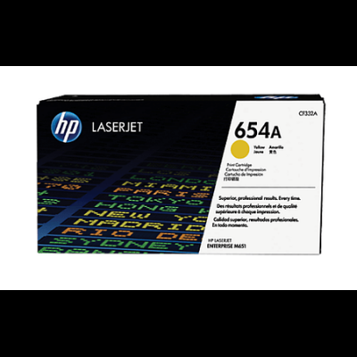 HP CF332A (654A) Sarı Orijinal Toner