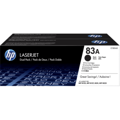 HP CF283AD (83A) İkili Paket Siyah Orijinal LaserJet Toner