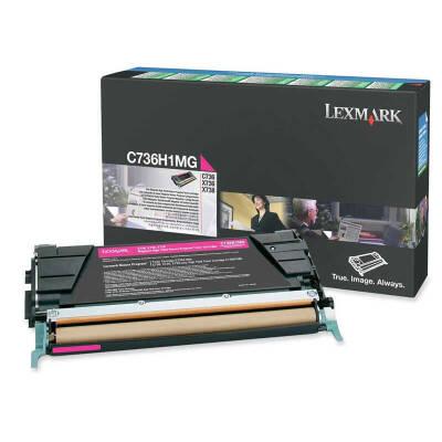 Lexmark C736-C736H1MG Kırmızı Orjinal Toner Yüksek Kapasiteli