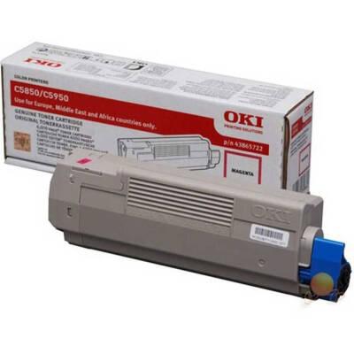 Oki C5850-43865742 Kırmızı Orjinal Toner