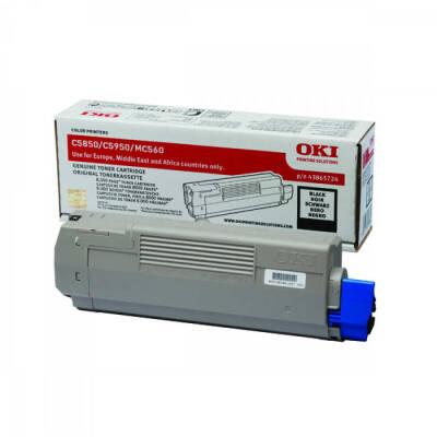 Oki C5850-43865744 Siyah Orjinal Toner