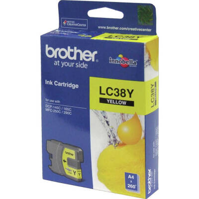 Brother LC38-LC980 Sarı Orjinal Kartuş