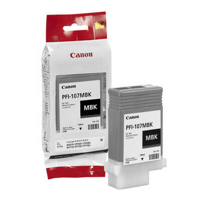 Canon PFI-107MBK Mat Siyah Orjinal Kartuş