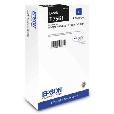 Epson T7561L Siyah Orjinal Kartuş