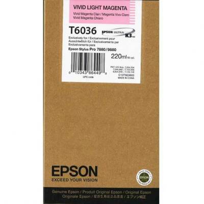 Epson T6036-C13T603600 Açık Kırmızı Orjinal Kartuş