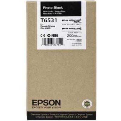 Epson T6531-C13T653100 Foto Siyah Orjinal Kartuş