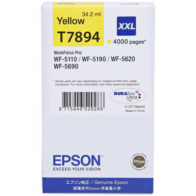 Epson T7894-C13T789440 Sarı Orjinal Kartuş Extra Yüksek Kapasiteli