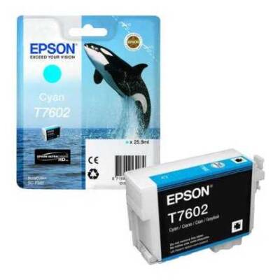 Epson T7602-C13T76024010 Mavi Orjinal Kartuş
