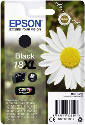 Epson 18XL-T1811-C13T18114020 Siyah Orjinal Kartuş