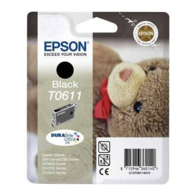 Epson T0611-C13T06114020 Siyah Orjinal Kartuş