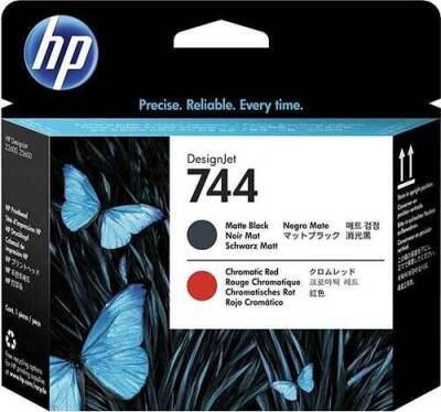 Hp 744-F9J88A Mat Siyah-Kromatik Kırmızı Orjinal Baskı Kafası