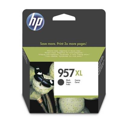 Hp 957XL Siyah Orjinal Kartuş Extra Yüksek Kapasiteli